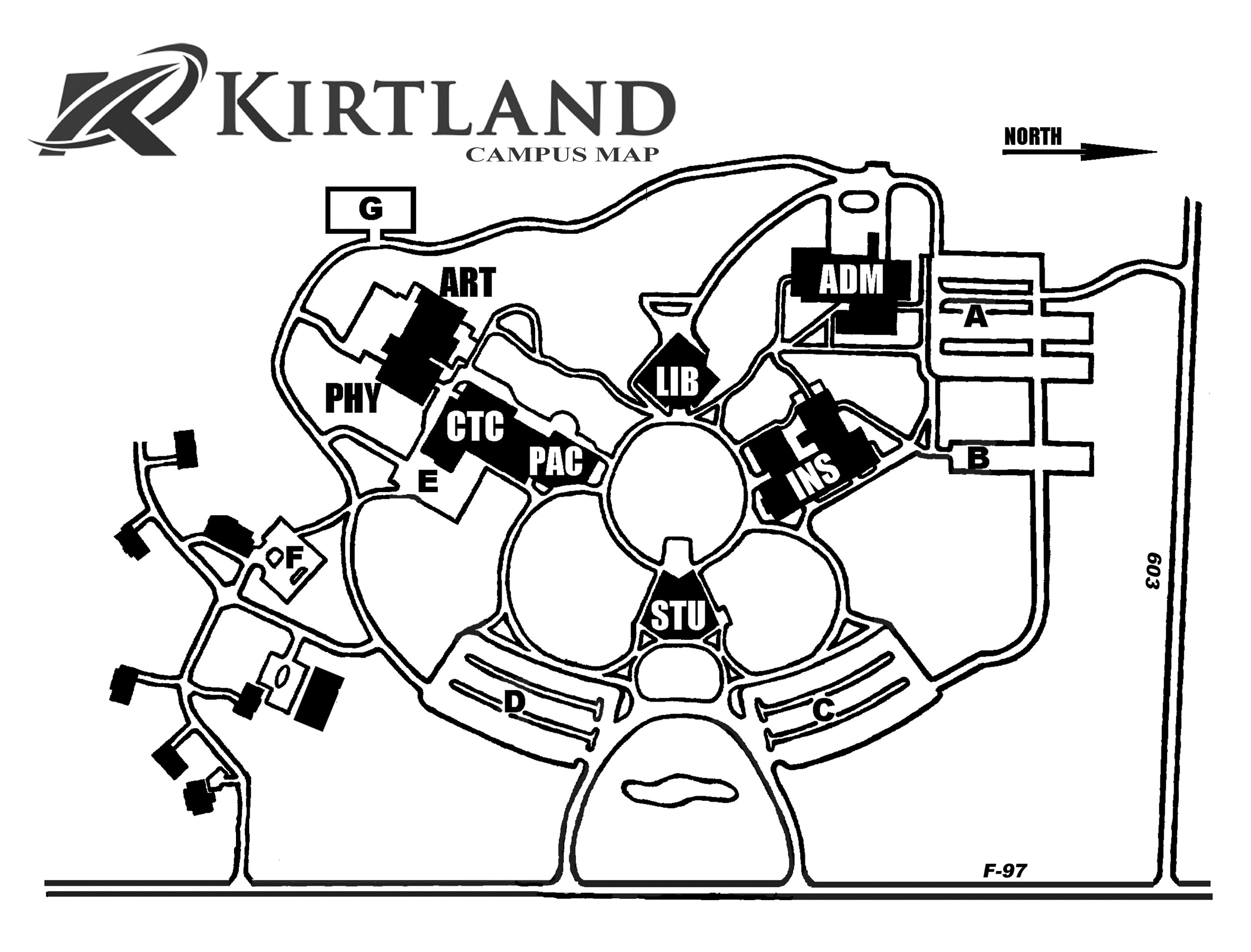 Kirtland Camputs Map